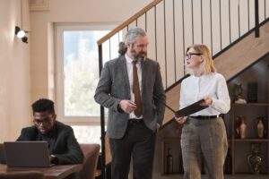 Business people working at office